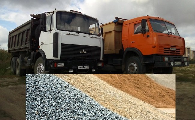 Доставка сыпучих грузов: Песок,ПГС,Грунт,Торф,Навоз,Щебень,Гравий