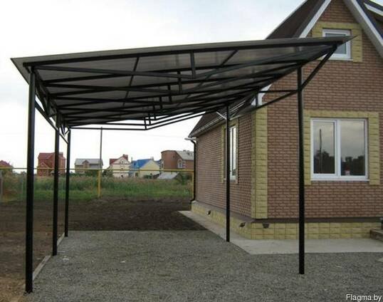 Навес односкатный