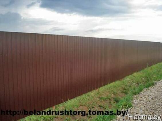 Заборы из металопрофиля под ключ за